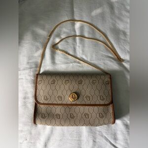 Vintage DIOR Canvas Chain Bag